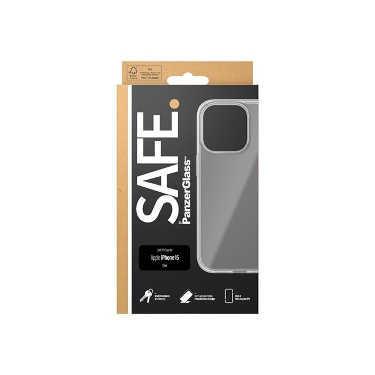 SAFE. by PanzerGlass TPU Case iPhone 15