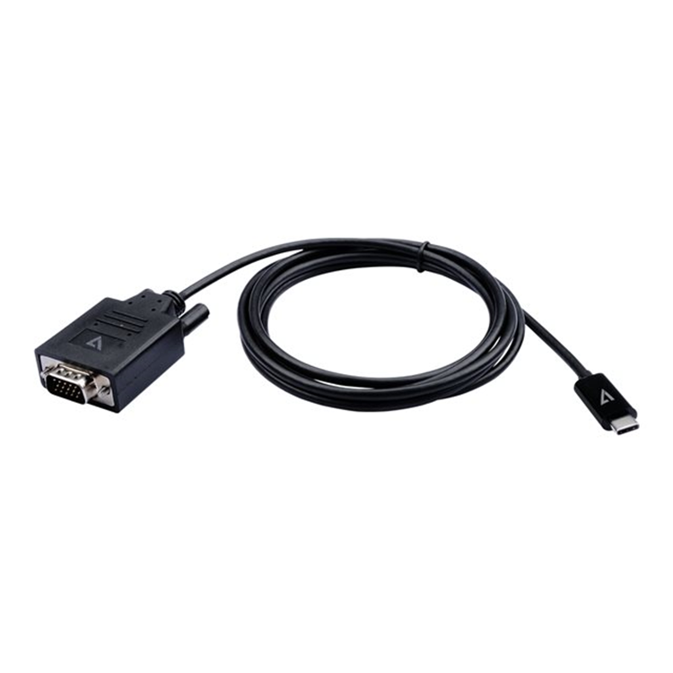 BLACK USB-C TO VGA VIDEO CABLE USB-C MAL