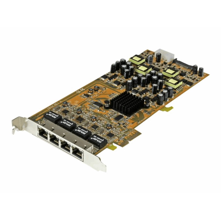 4 Port Gigabit PoE PCIe Network Card