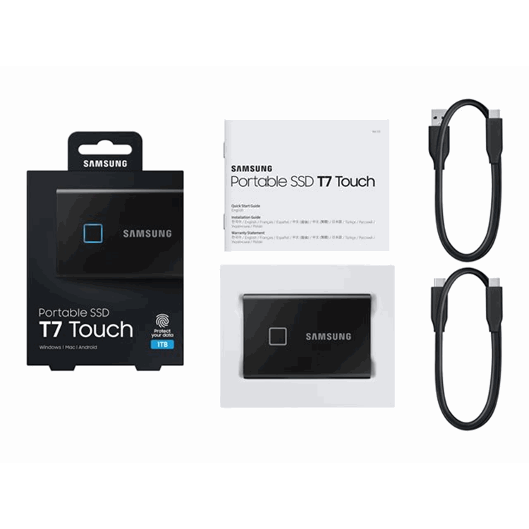 SAMSUNG Portable SSD T7 1TB black