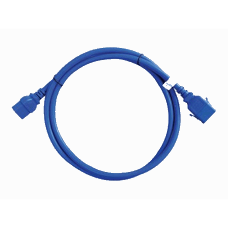 6 locking cables 1.5M blue IEC C-14/13