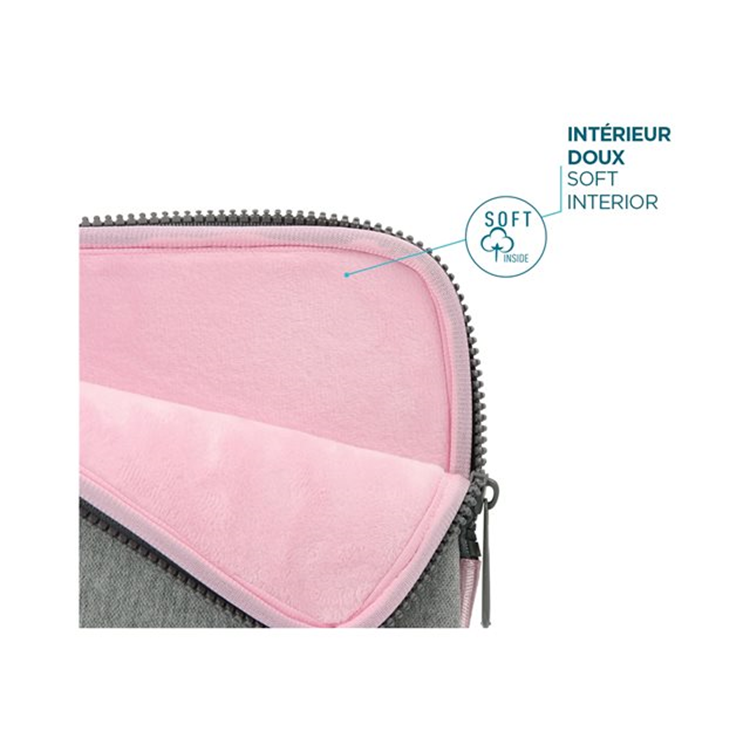 Skin Memory Foam Sleeve 12.5-14i - Greyand Pink