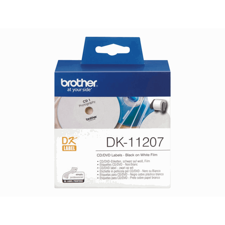 BROTHER DK11207 CD/DVD labels