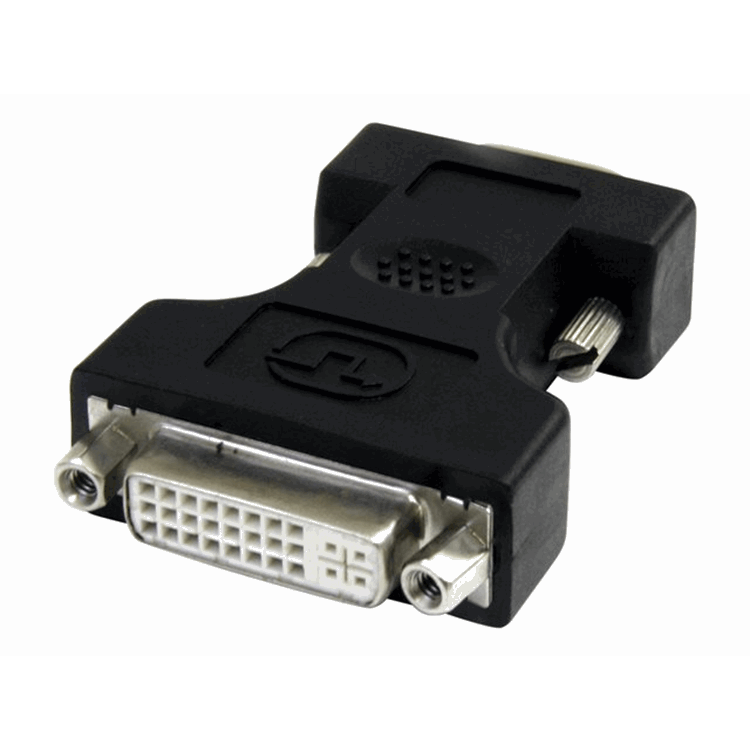 Black DVI to VGA Cable Adapter - F/M