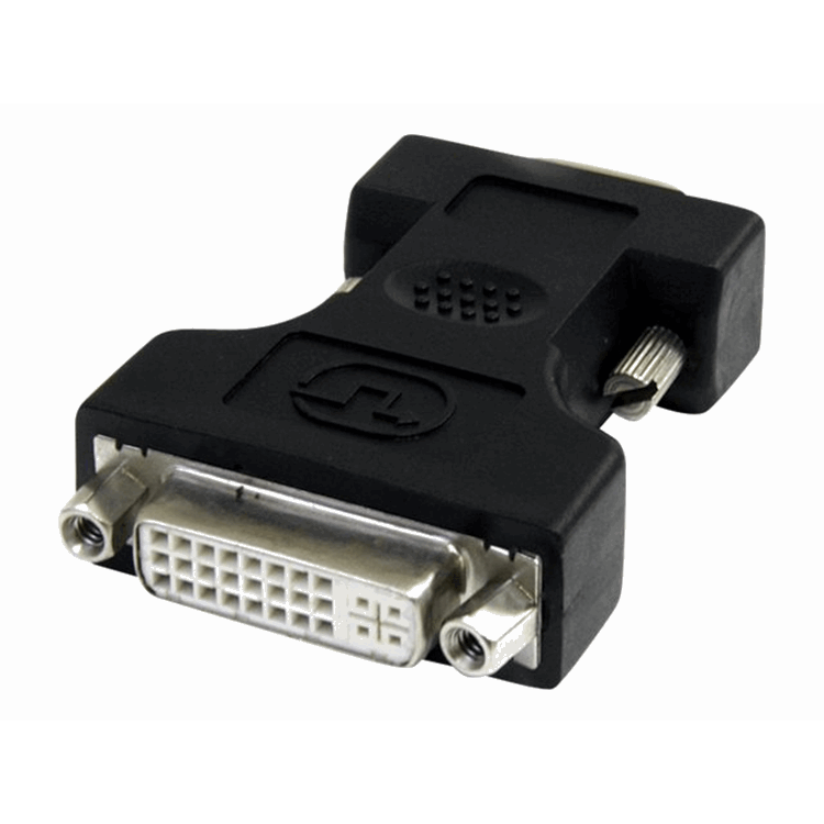 Black DVI to VGA Cable Adapter - F/M