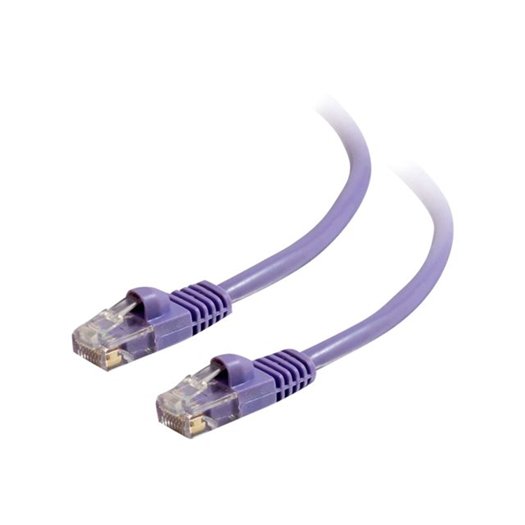 Cbl/0.5M Mlded/Btd Purple CAT5E PVC UTP