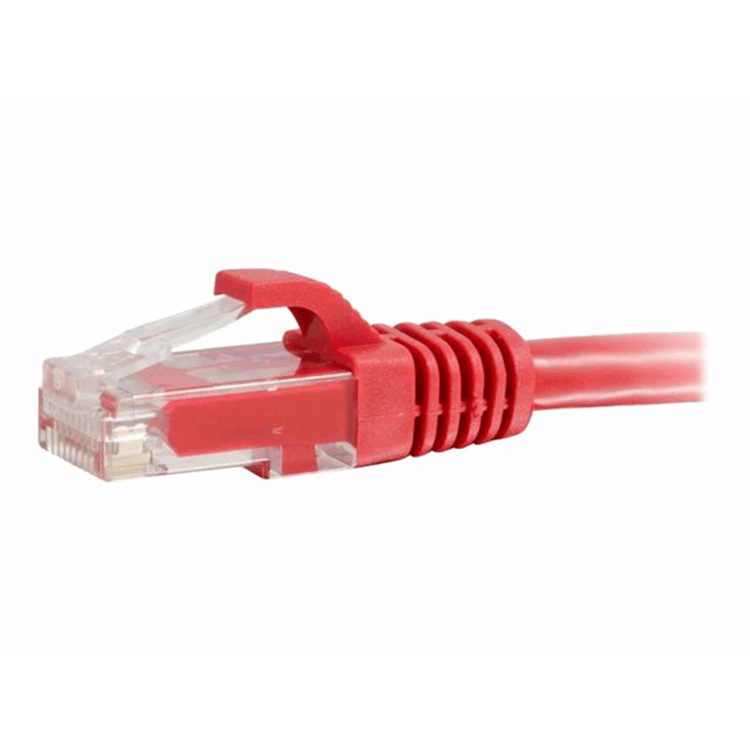 Cbl/0.5M Mlded/Btd Red CAT5E PVC UTP PA