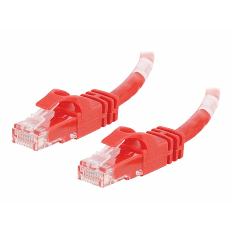 Cbl/0.5M Mlded/Btd Red CAT5E PVC UTP PA