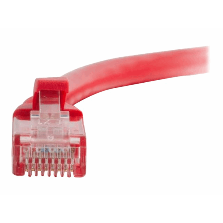 Cbl/0.5M Mlded/Btd Red CAT5E PVC UTP PA