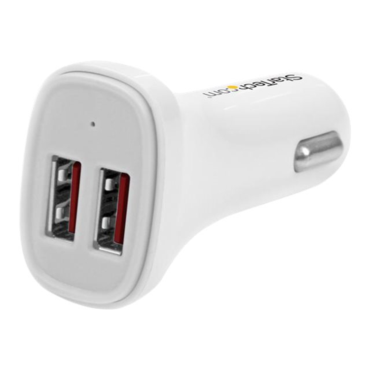DUAL PORT USB CAR CHARGER - 24W / 4.8A