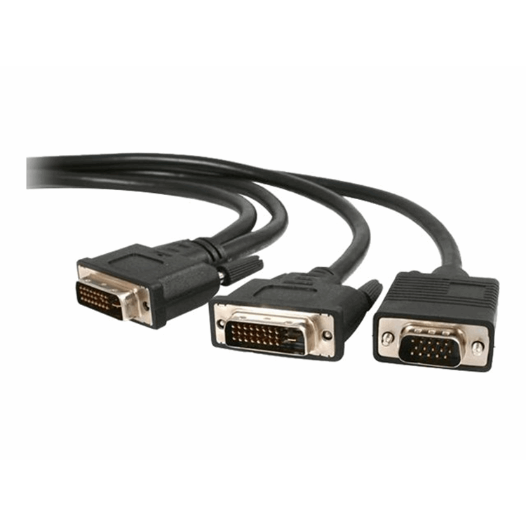 DVI-I MALE TO DVI-D MALE AND VGA