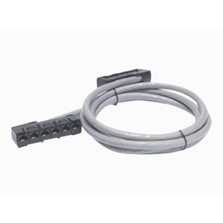 Data Distribution Cable CAT5e UTP CMR Gray 6xRJ-45 Jack to 6xRJ-45 Jack 17ft (5.1m)