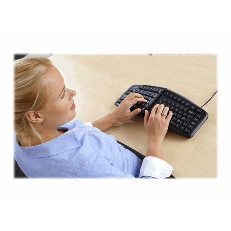 Goldtouch Adj Keyboard Black USB/PS2/ FR