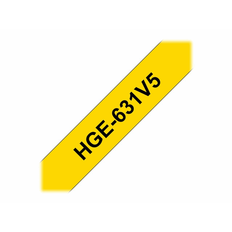 HGE-631V5 12mm Black/Yellow 5 Pack High