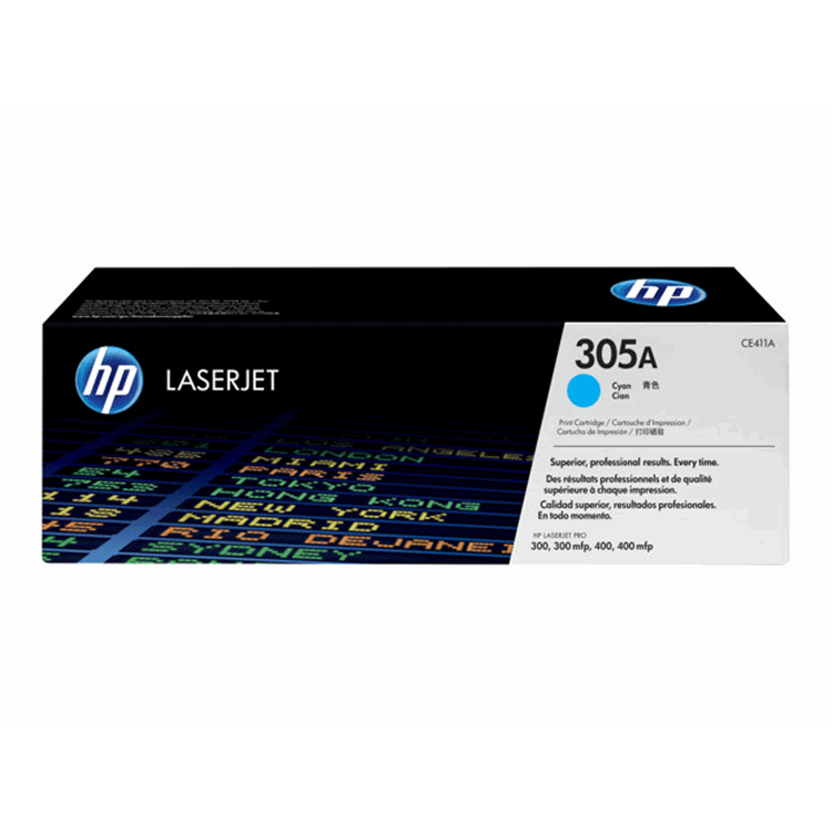HP 305A LASERJET TONER CARTRIDGE CYAN STANDARD CAPACITY