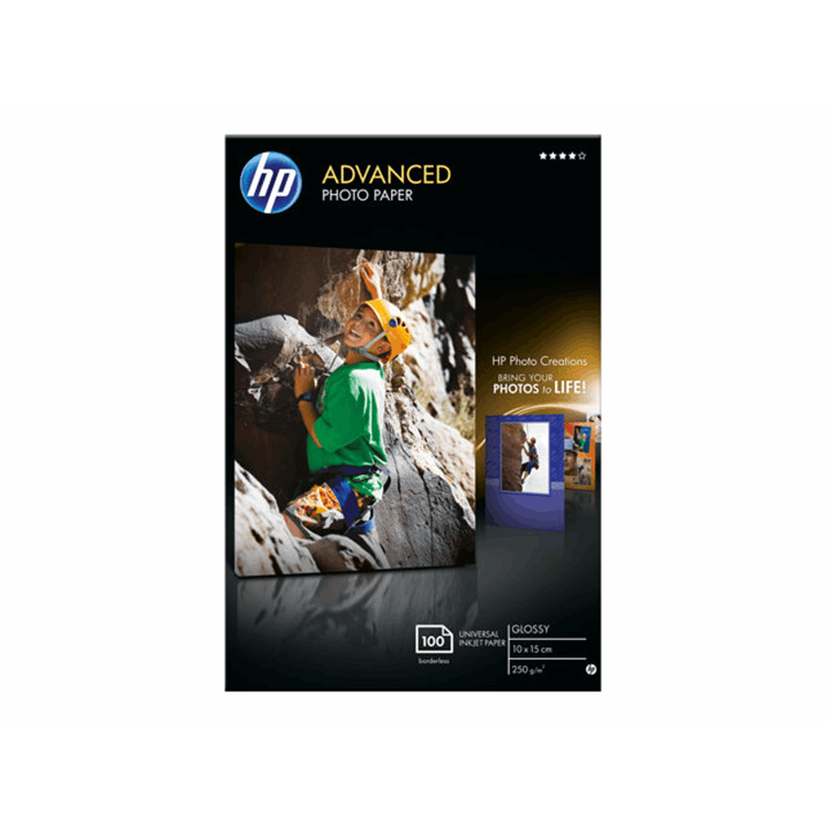 HP HP PAPER PHOTO/ADV GLOSSY 10X15 BDL 100S