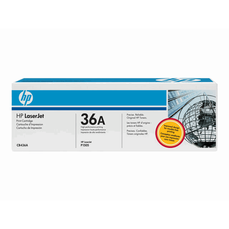 HP LASERJET CB436A BLACK PRINT CARTRIDGE (2K) FOR LJ P1505