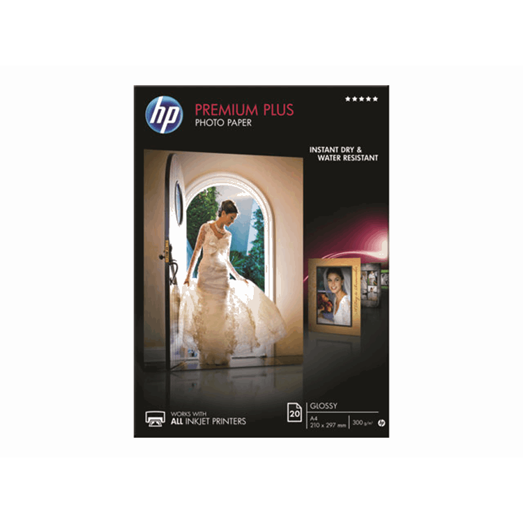 HP PREMIUM PLUS GLOSSY PHOTO PAPER 20 SHEET A4