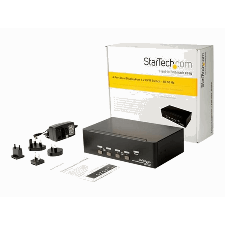 KVM Switch 4 port Dual DisplayPort 4K60 KVM Switch 4 port Dual DisplayPort 4K60