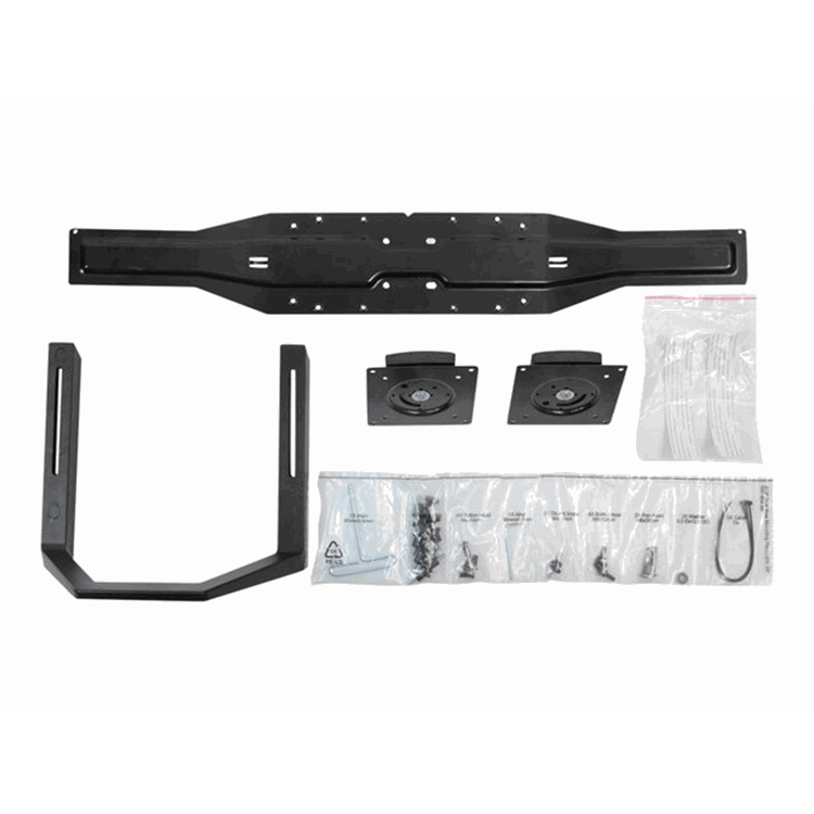 Kit, 24in Dual Monitor Arm, E-Coat Black
