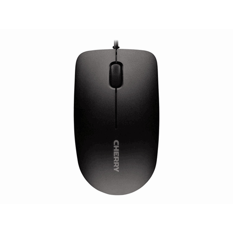 MC 1000 corded mouse black USB. 3 buttons/scroll wheel/symmetrical design/high resolution optical se