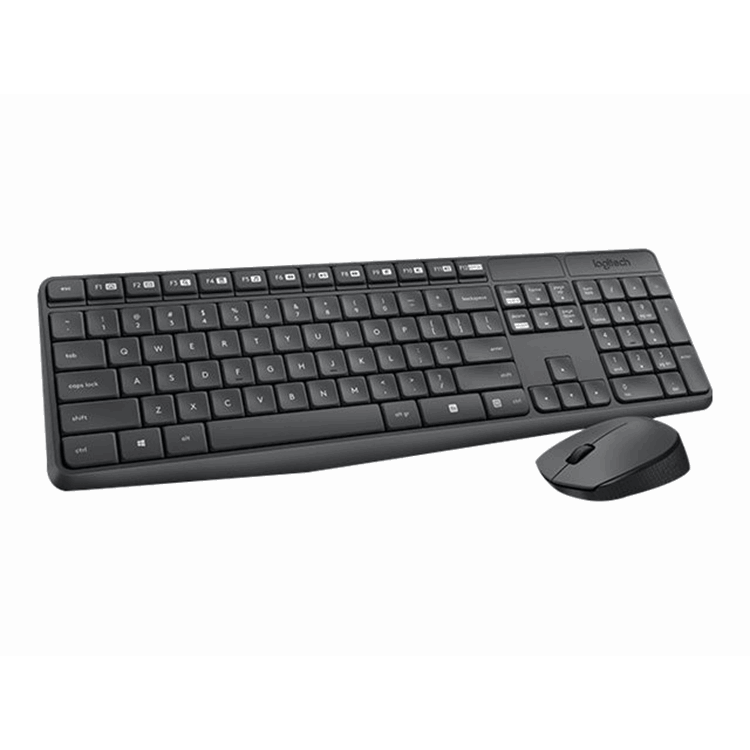 MK235 Wireless Keyboard and Mouse Combo-GREY-CH-2.4GHZ-CENTRAL-(GREY KEYS GREY BTM)