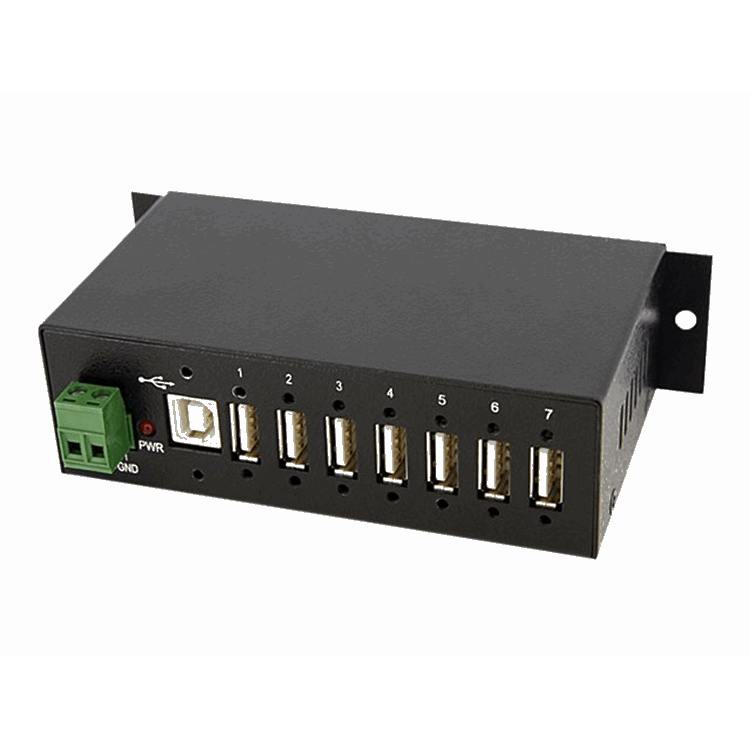 MOUNTABLE RUGGED INDUSTRIAL 7 PORT USB