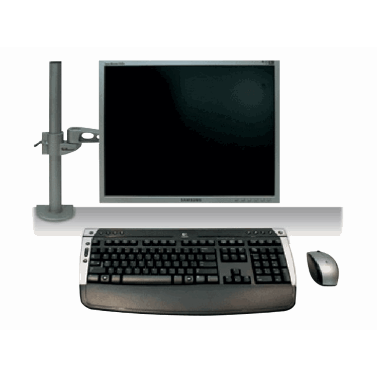 NEWSTAR LCD MONITOR ARM (BUREAUKLEM) -LENGTE 500MM ZILVER 10-26 INCH