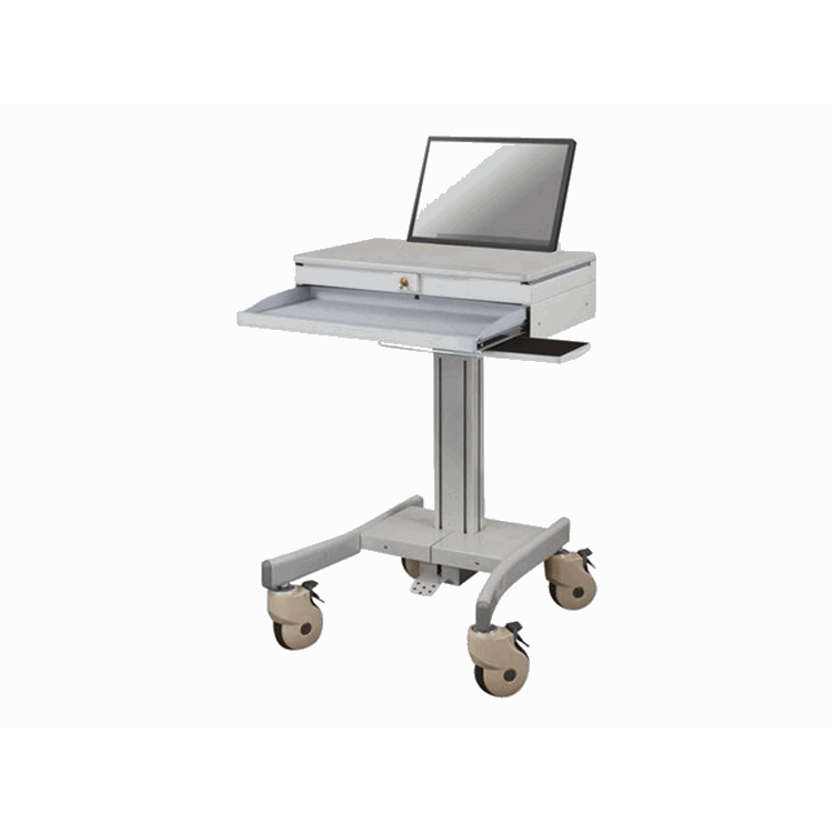 NewStar Mobile Laptop Cart incl. keyboard & mouse support Creme 10-22i