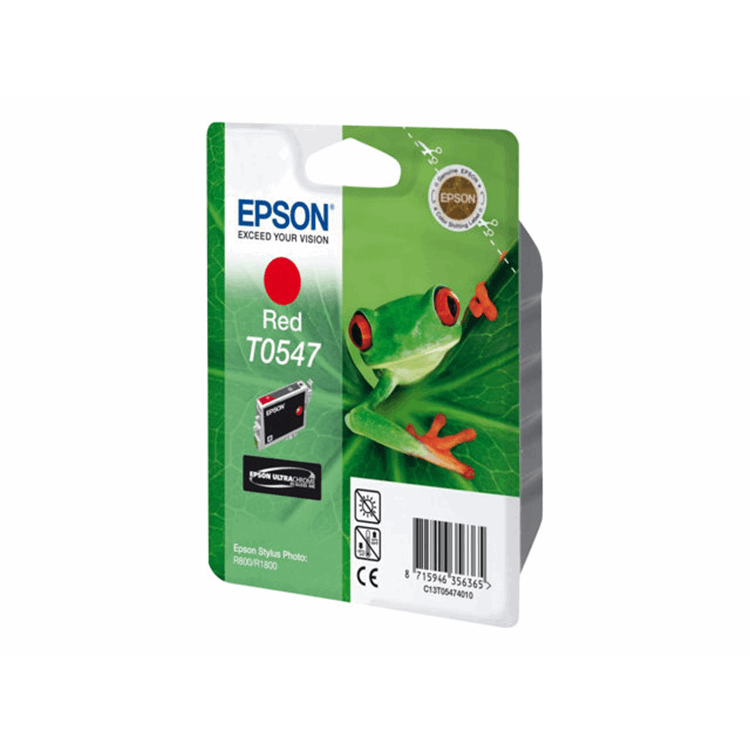 T0547 Red Cartridge - Retail Pack (untagged) for Stylus Photo R800/1800