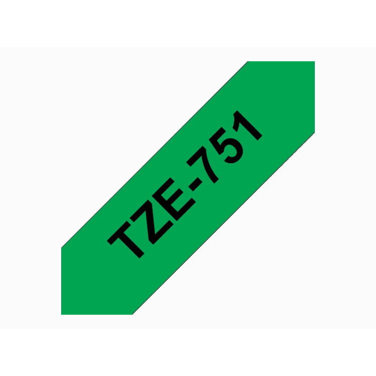TZ-751 24mm - black on green - laminated (8m) TZ-751 24mm - black on green - laminated (8m)
