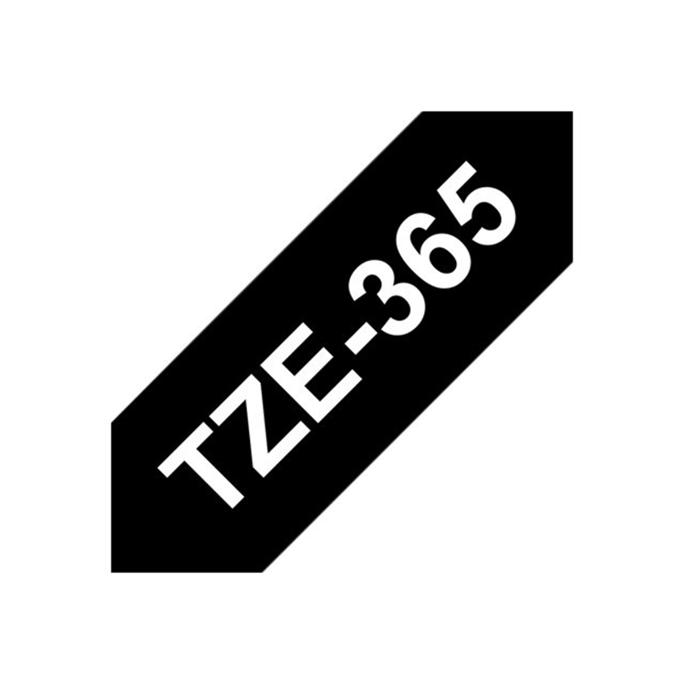 TZE365 tape white on black TZE365 tape white on black