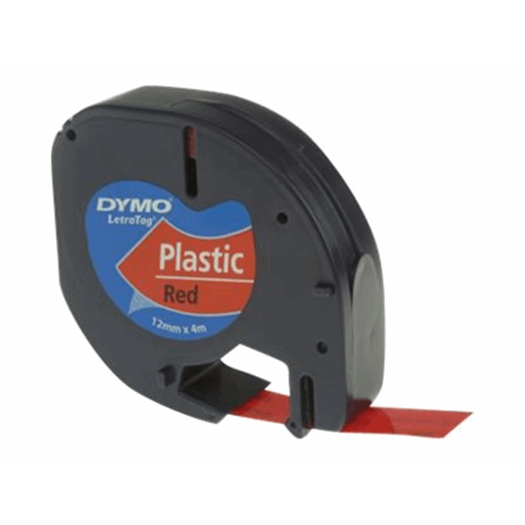 Tape/Plastic Red 12mx4mm f LetraTag
