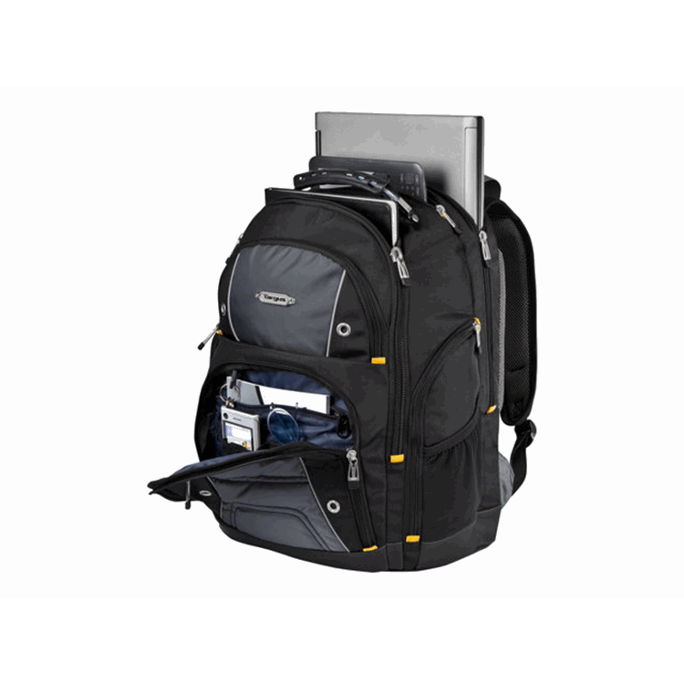 Targus Drifter 16i Backpack Polyester &Tarpaulin. 16i. Grey / Blue. Polyester/Tarpaulin Targus Drifter 16i Backpack Polyester &Tarpaulin. 16i. Grey / Blue. Polyester/Tarpaulin