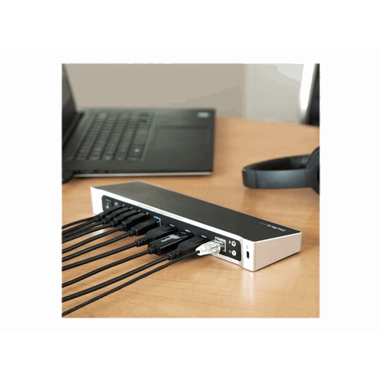 Triple-Video Docking Station for Laptops