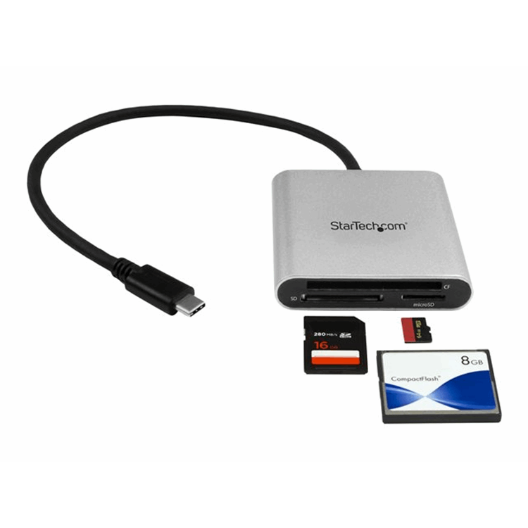 USB 3.0 FLASH MULTI-CARD READER - USB-C