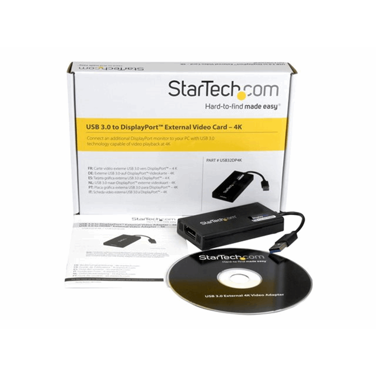 USB 3.0 to DisplayPort Adapter - 4K USB 3.0 to DisplayPort Adapter - 4K