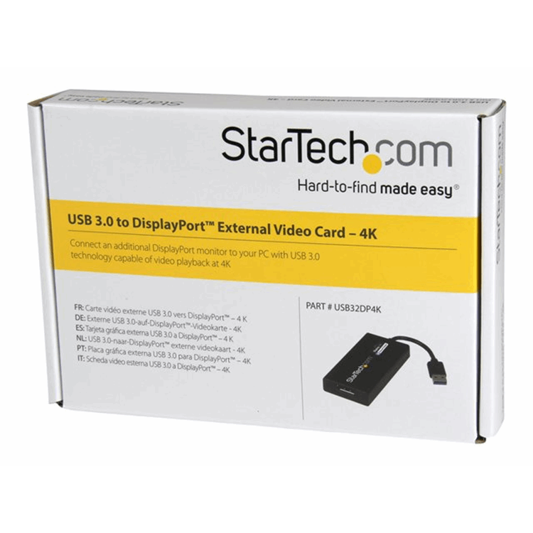 USB 3.0 to DisplayPort Adapter - 4K USB 3.0 to DisplayPort Adapter - 4K