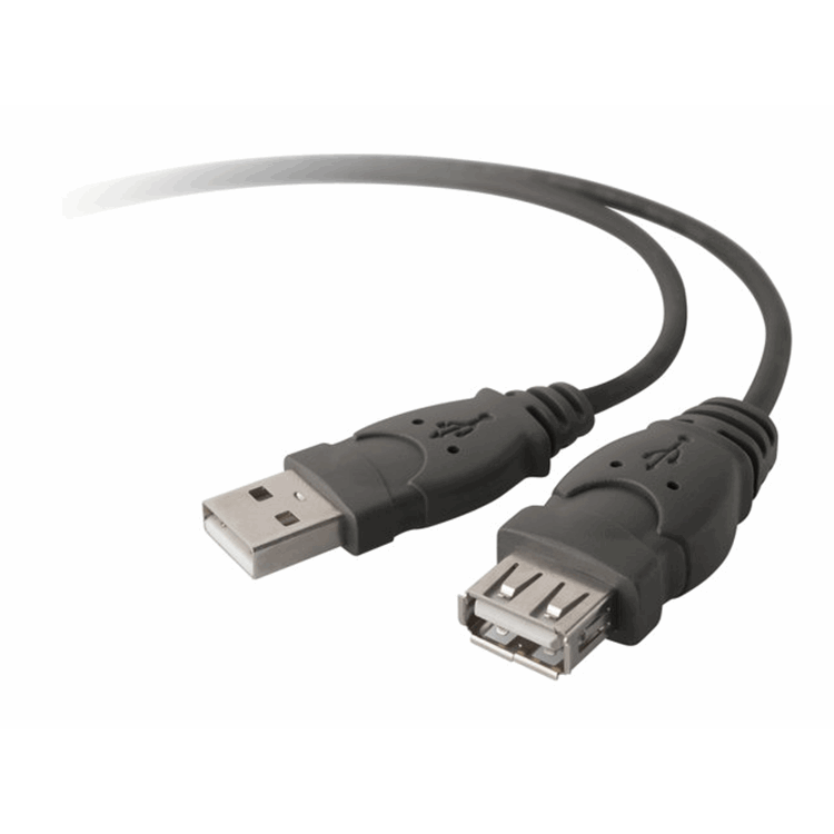 USB A/A EXT CABLE A-M 3m