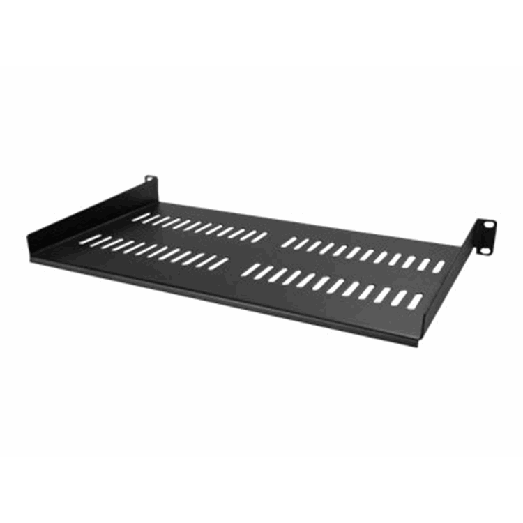 VENTED 1U RACK SHELF - 10IN DEEP