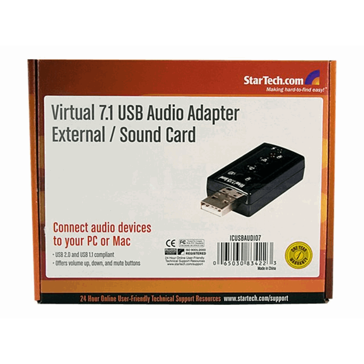 VIRTUAL 7.1 USB STEREO AUDIO AD EXTERNAL