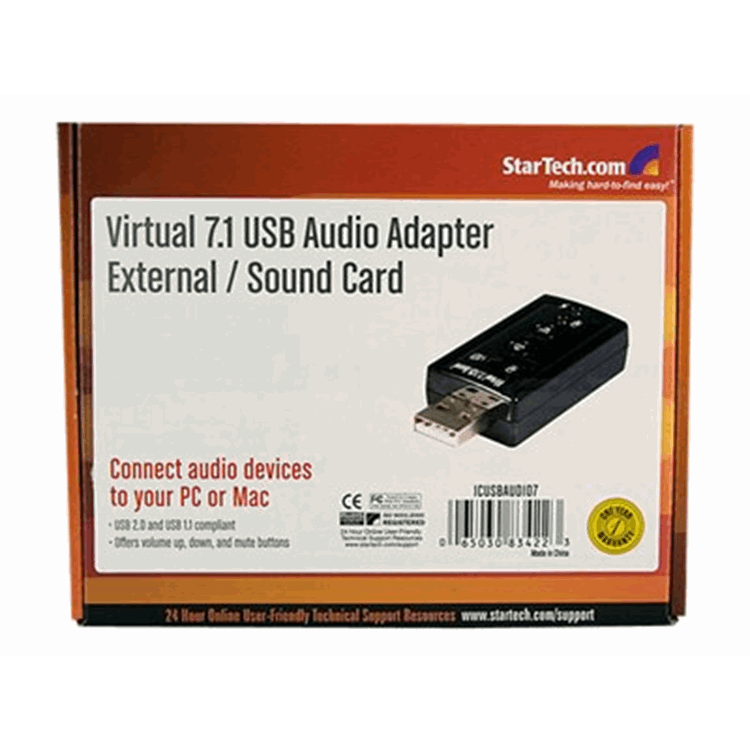 VIRTUAL 7.1 USB STEREO AUDIO AD EXTERNAL