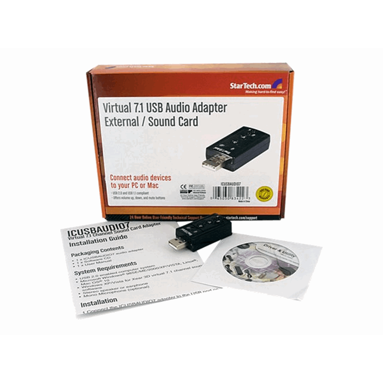 VIRTUAL 7.1 USB STEREO AUDIO AD EXTERNAL