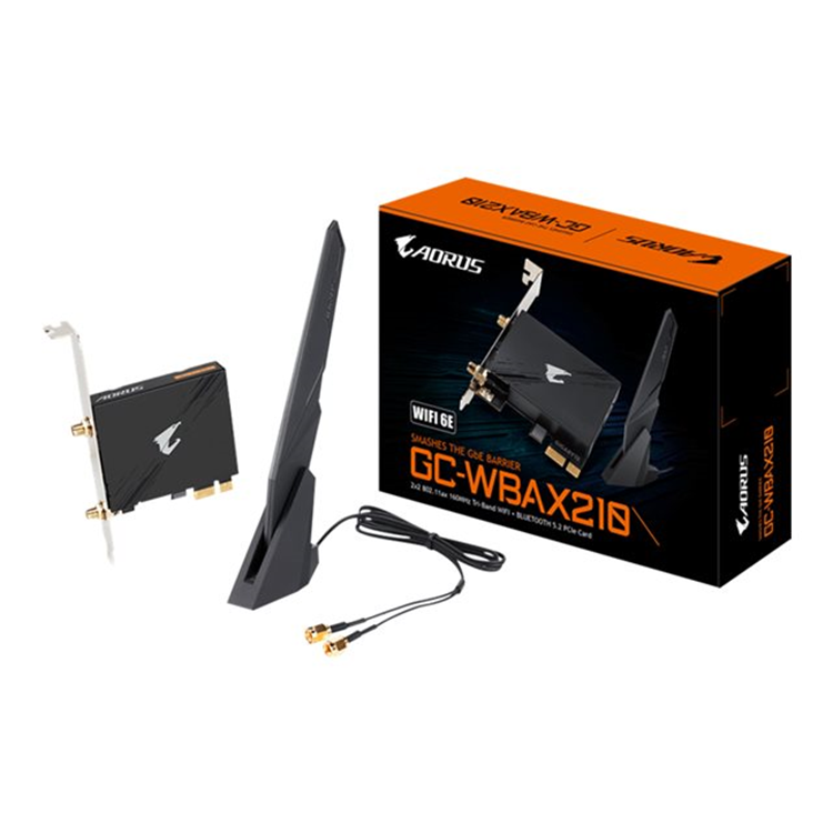 AORUS WIFI 6E card 2400Mbps (802.11ax 2x2)
