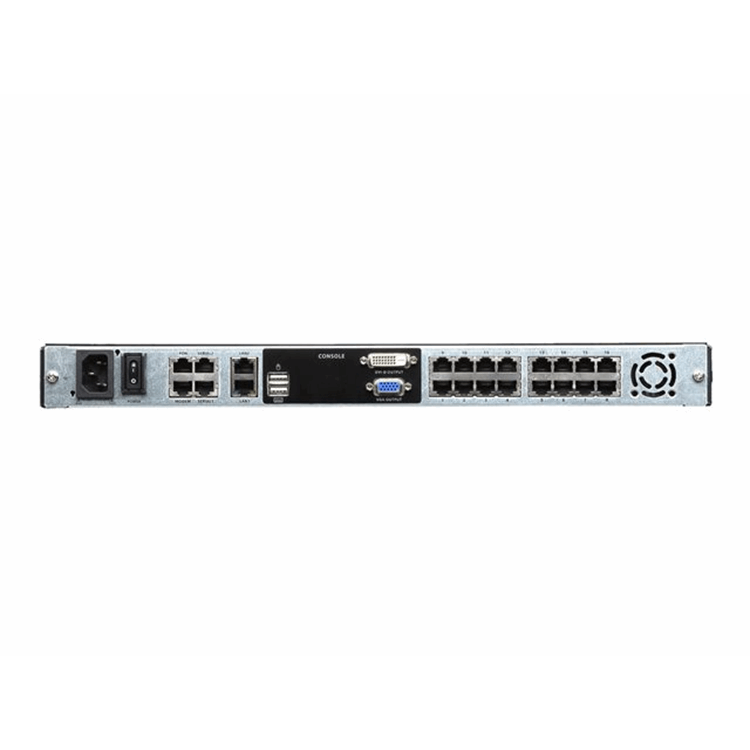 Aten 16-Port Cat 5 Dual Rail 17i LCD KVM over IP Switch (1 Local and 1 Remote Access) with USB Perip