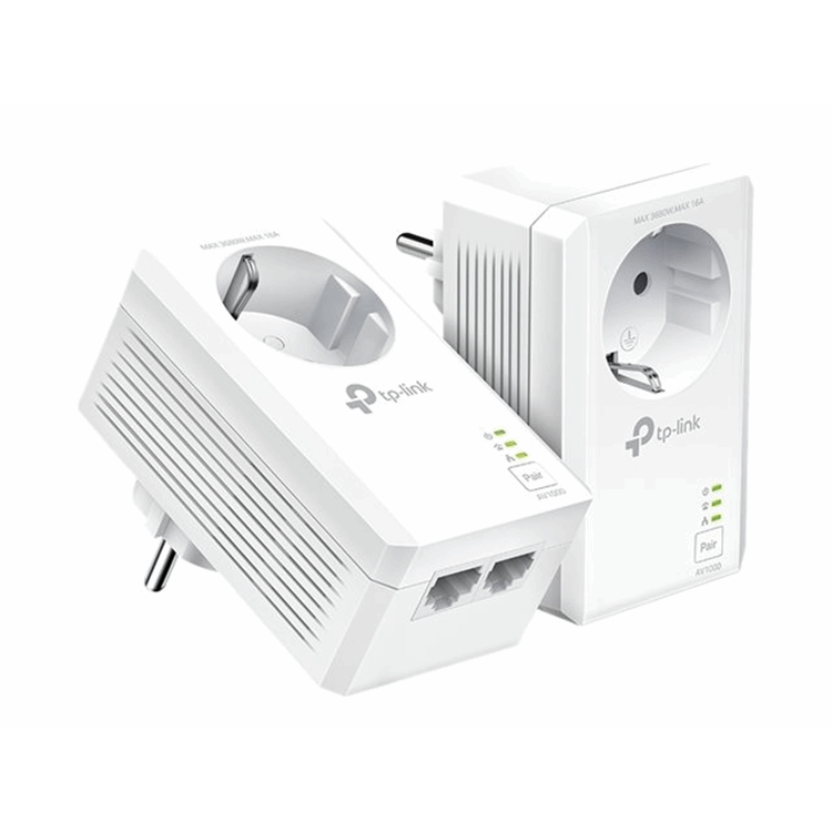 AV1000 2-Port Gigabit Passthrough Powerline Starter  Kit