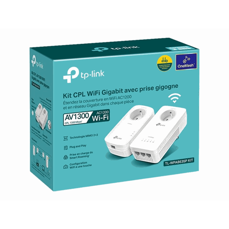 AV1300 Passthrough Powerline Wi-Fi KIT