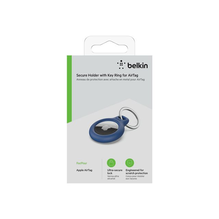 BELKIN AirTag Holder with Keyring Blue