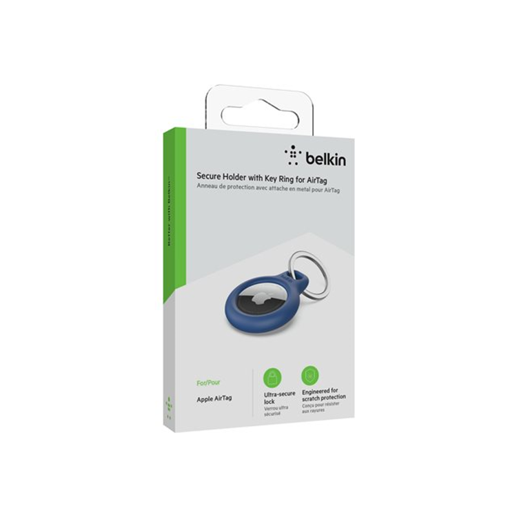 BELKIN AirTag Holder with Keyring Blue