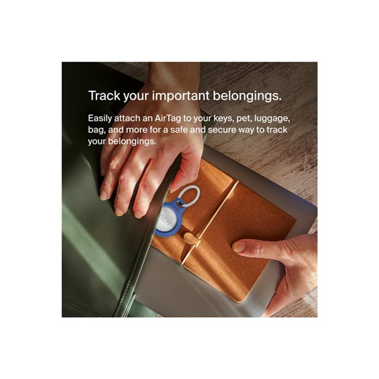 BELKIN AirTag Holder with Keyring Blue